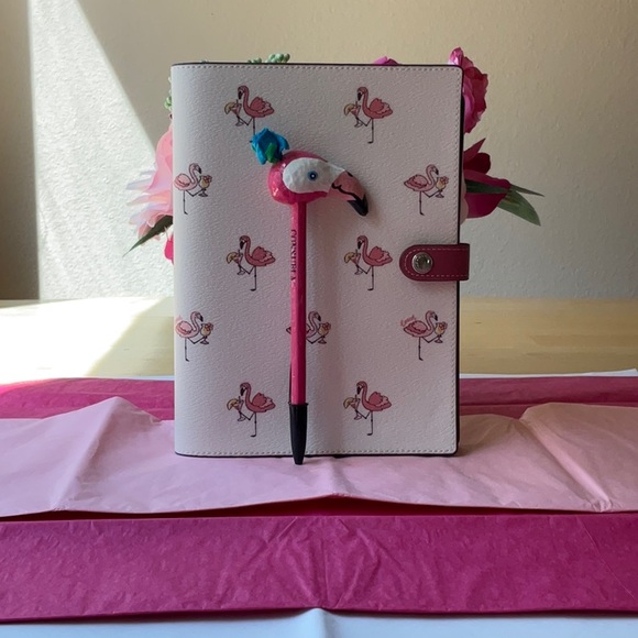 🦩 COACH FLAMINGO NOTEBOOK BUNDLE 🦩NWT 🦩 - Picture 2 of 16